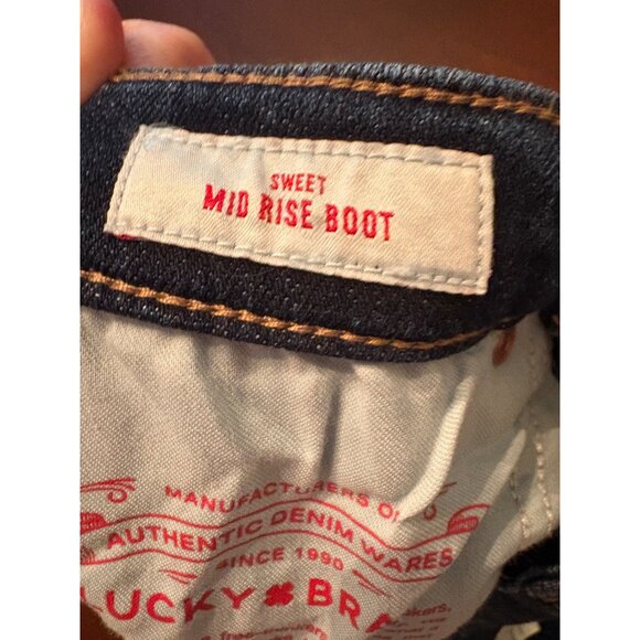 Lucky Brand Denim Sweet Mid Rise Boot Bootcut Leg Jeans Size 27 or US 4 LONG - Picture 5 of 13